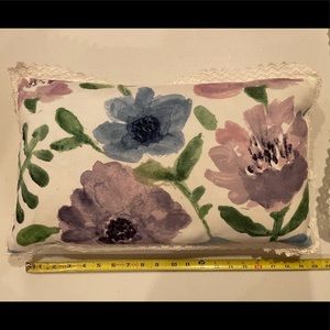2 Watercolor Floral Decor Pillows